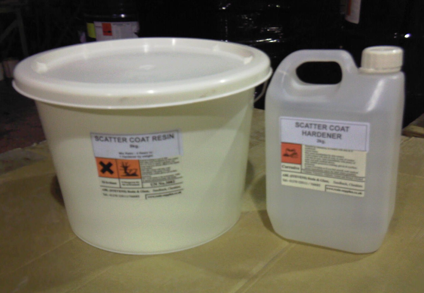 Gravel Bonding Resins, resin bonded aggregate, scattercoat resins.